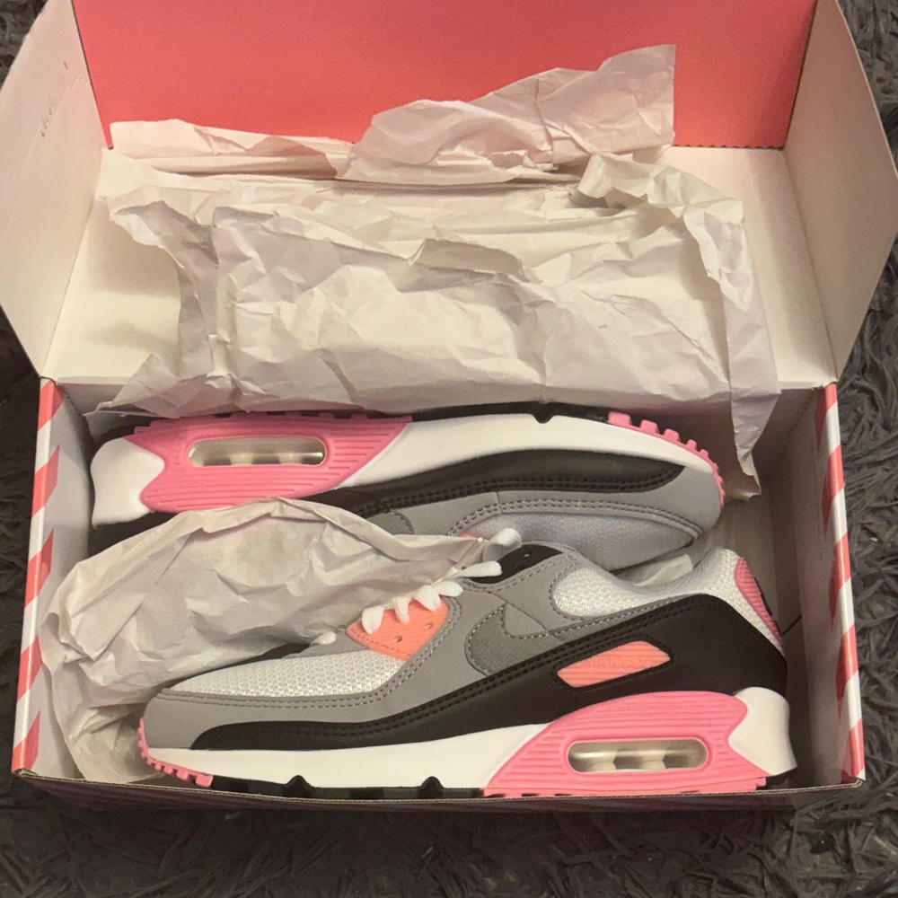 Nike Pink and Gray Women's Sneakers